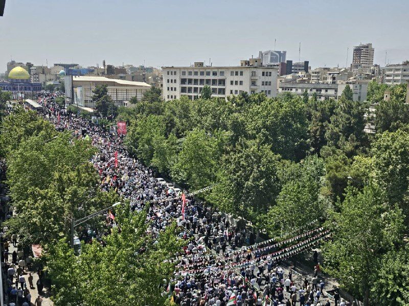 راهپیمایی همدلی و ایستادگی در تهران