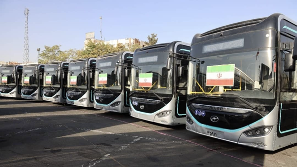 ۲۰۱ دستگاه اتوبوس برقی امروز وارد تهران‌ شد