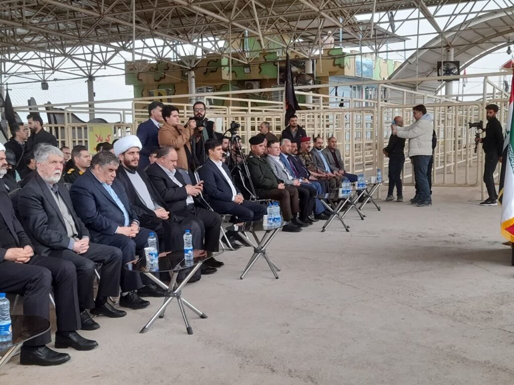 حضور وزیرفرهنگ درنقطه صفرمرزخسروی و آغاز کاپوتاژ خودرو زائران ایرانی وعراقی