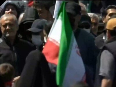 حضور رئیس‌جمهور در آیین چهلمین روز شهادت رهبر انقلاب