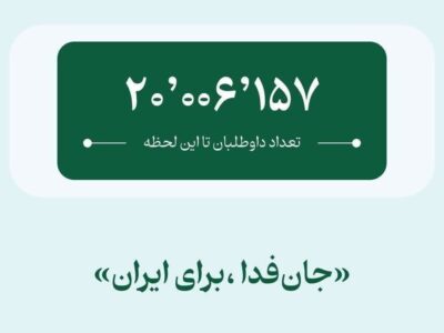 رکوردشکنی فدائیان ایران؛ پویش ملی «جان فدا برای ایران» ۲۰ میلیونی شد