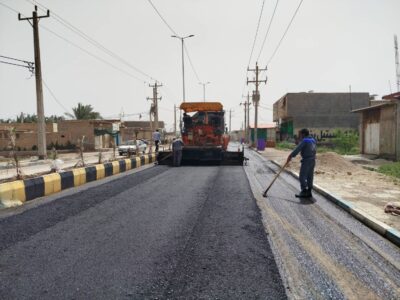 اجرای عملیات بهسازی معابر مینوشهر همزمان با تجاوزات خصمانه دشمن