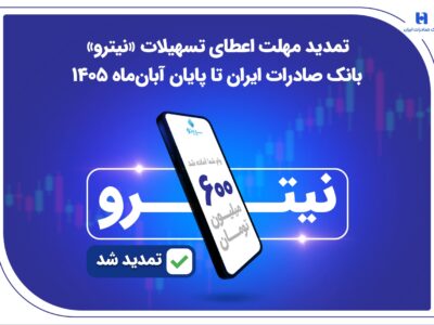 تمدید مهلت اعطای تسهیلات «نیترو» بانک صادرات ایران تا پایان آبان‌ماه