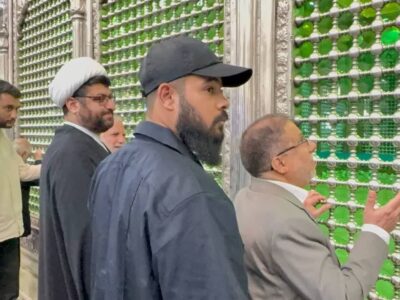 حضور رئیس هیئت عمومی مجلس اعلای اسلامی عراق در حرم مطهر امام خمینی(ره)